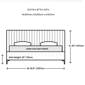 **New** Hollis King Upholstered Bed
