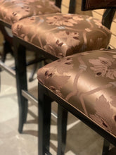 Italian designer custom upholstered bar stools