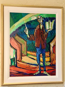 "The Teacher" by Al Colton original portrait