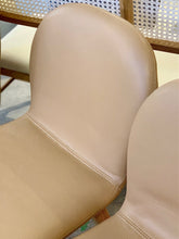 Scandinavian styled leather dining chair