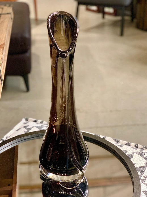 Blown glass vase by master glass artist 