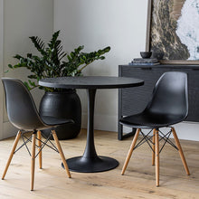 Cairo Chair, black seat, chrome base from Style In Form