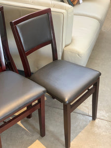 Extra guests?....convenient folding and attractive dining chairs by Linon Home!