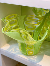 Global Views hand blown center piece, Falsetto yellow