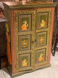 Hand painted cabinet, India