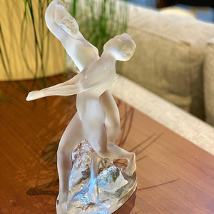 Vintage signed Lalique Deux Danseuses (Two Dancers) figurine