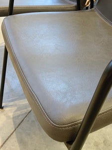 Sleek, stylish, leather "Boto" accent chairs from Dan-Form of Denmark