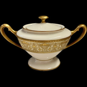 Rare Lenox china teapot, creamer and sugar set