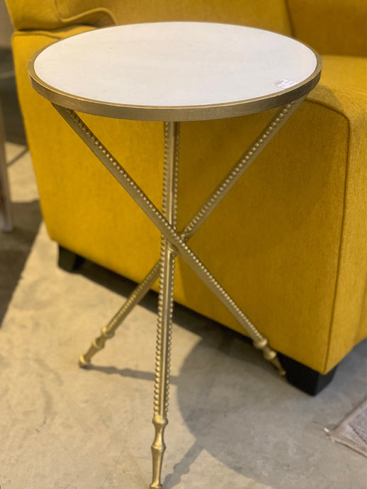 Marble accent table