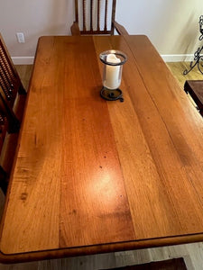 Rustic custom, Mexican wood/leather dining set