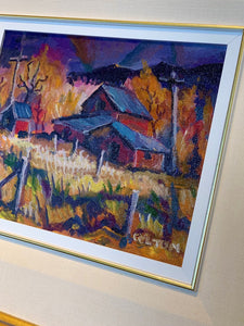Original Al Colton Mumford farm oil painting