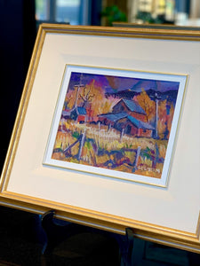 Original Al Colton Mumford farm oil painting