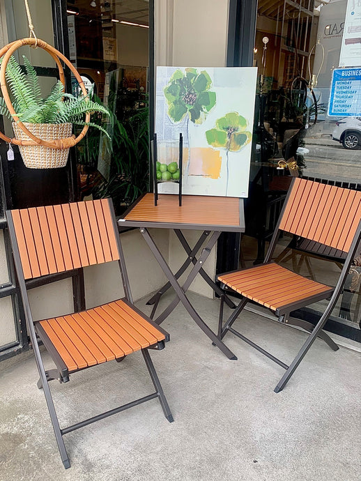 outdoor table & chair set for two, Mandeville Gardens