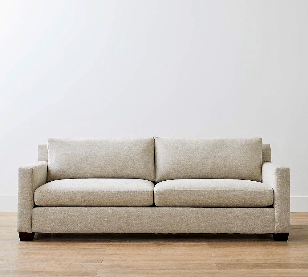 Pottery barn square shop arm sofa