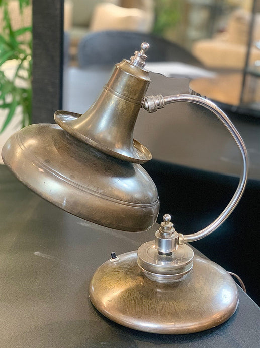 Rare 1930's American Art Deco/Machine Age Chrome & Brass 