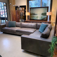 "Maddox" leather, down sectional by Restoration Hardware