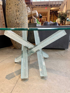 "Trasco" dining table with extra legs