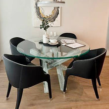 "Trasco" dining table with extra legs