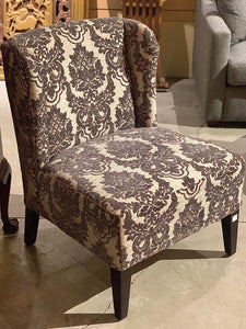Upholstered slipper chair