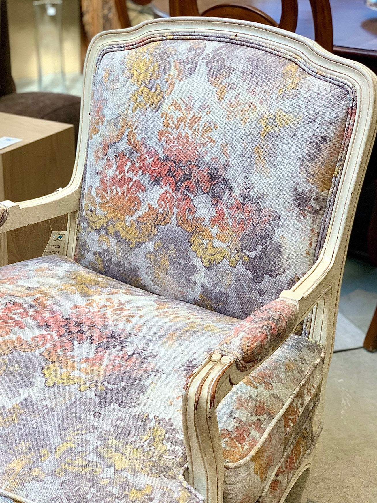 Distressed armchair hotsell