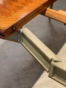 Vintage convertible console to dining table