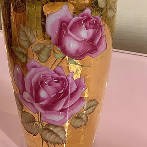 Vintage Limoges rose vase