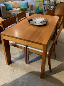 Wooden dining table & 4 chair set