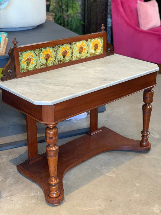 Antique  marble top washstand
