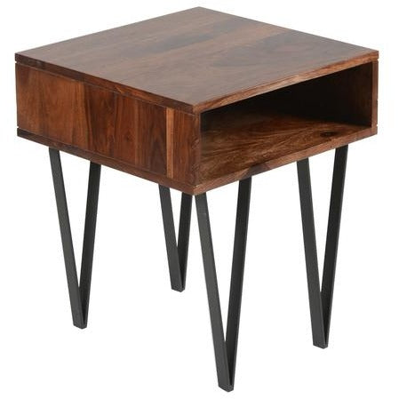Matrix Side Table- Sheesham Rosewood