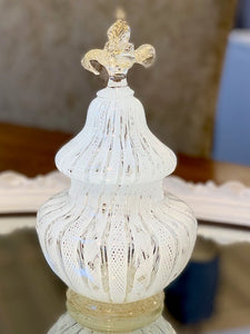 Blown Murano Glass Lidded Jar