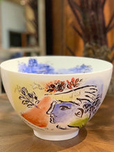 Bernardaud France Marc Chagall "Le Ciel Bleu" salad bowl