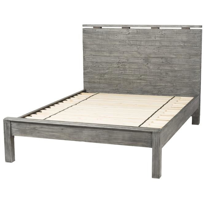 Tuscan Spring Low Footboard Queen Bed - Grey Wash