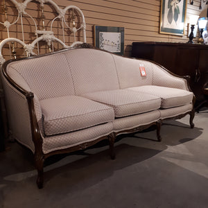 Lovely Wood Trim Sofa