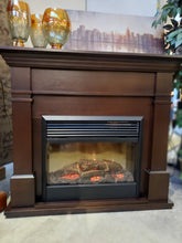 Electric Espresso Fireplace