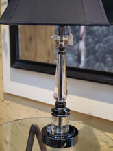 Crystal Table Lamp w/ Black Shade