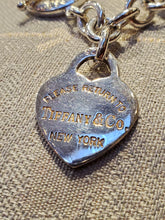 Heart Pendant on Chain with "Please return to Tiffany & Co."