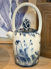 Handcrafted, handpainted teapot
