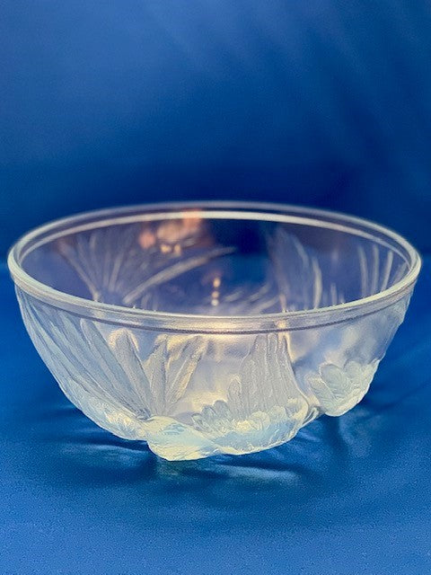 British Art Deco glass bowl, J.A. Jobling, designer