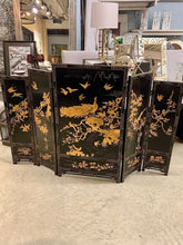 Vintage Lacquer and gilt 5 panel Chinese Screen