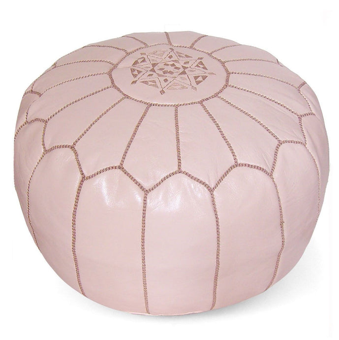 Light Pink Moroccan Pouf