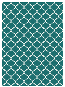 Moroccan Treillis Teal