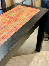 Unusually modern console table in painted reclaimed wood from Muse & Merchant