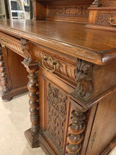 Antique Black Forest (late 19th century) carved Oak Desk