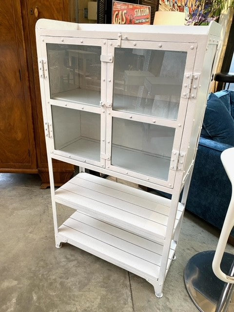 White apothecary cabinet