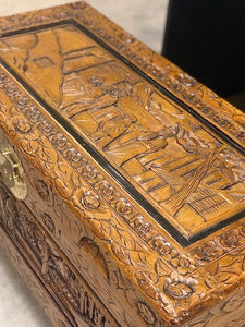 Hand carved trunk/chest