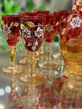 Vintage Czech Bohemian Decanter Set
