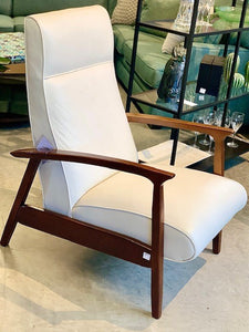 Designer leather recliner