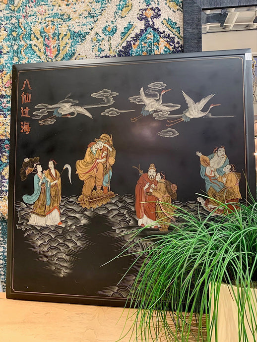 Gorgeous hand painted wood panel