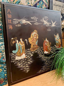 Gorgeous hand painted wood panel
