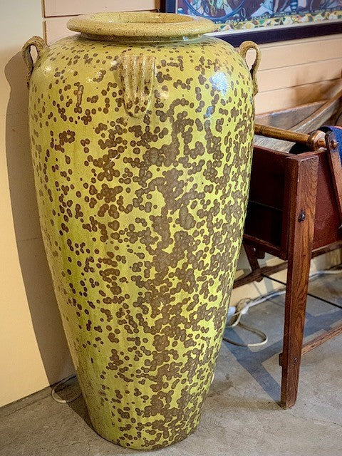 Large ceramic 'swamp water' floor vase - Vietnam